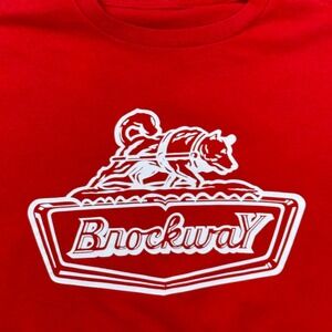 Brockway Trucks Logo T Shirt Youth XL Red
Graphic Tee Vintage Style USA